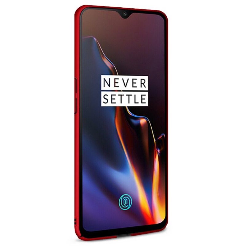 Hoesje voor OnePlus 6T Rood Zijde Serie