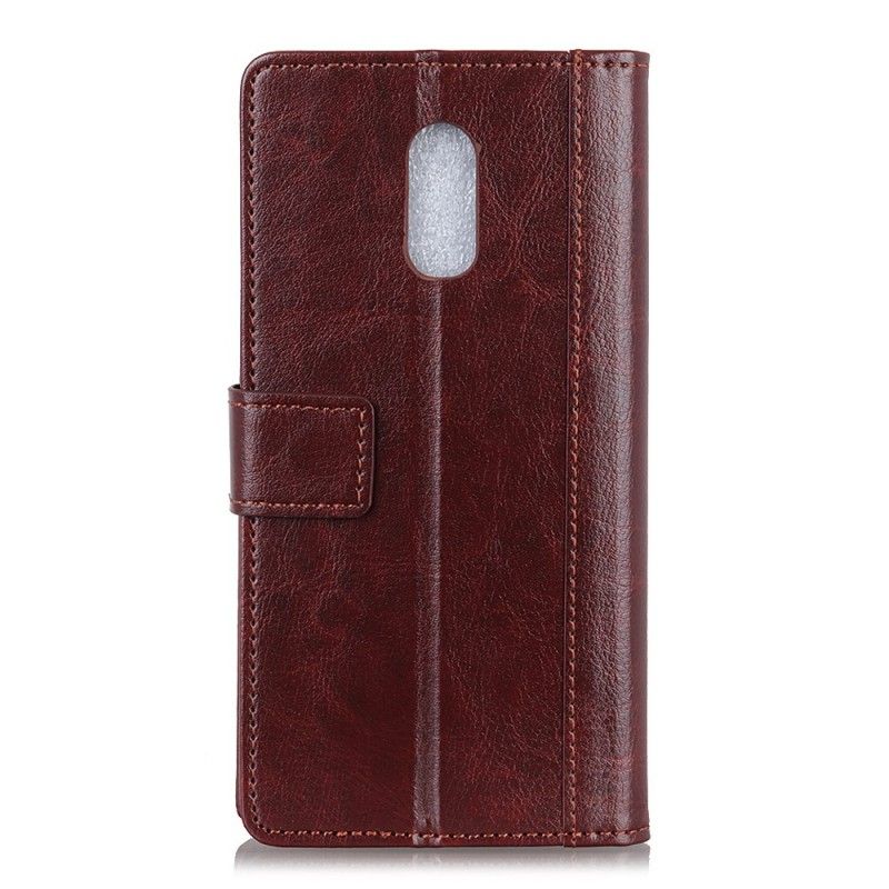 Leren Hoesje voor OnePlus 6T Antiek Leereffect