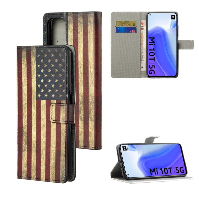 Bescherming Hoesje Xiaomi Mi 10T / 10T Pro Telefoonhoesje Amerikaanse Vlag