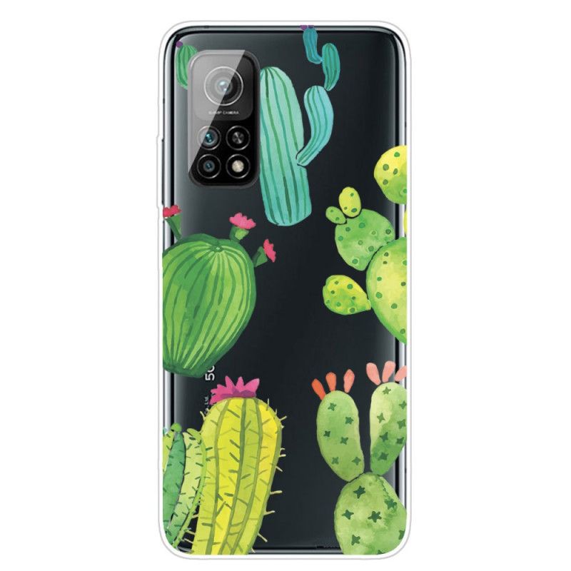 Cover Hoesje Xiaomi Mi 10T / 10T Pro Telefoonhoesje Aquarel Cactus
