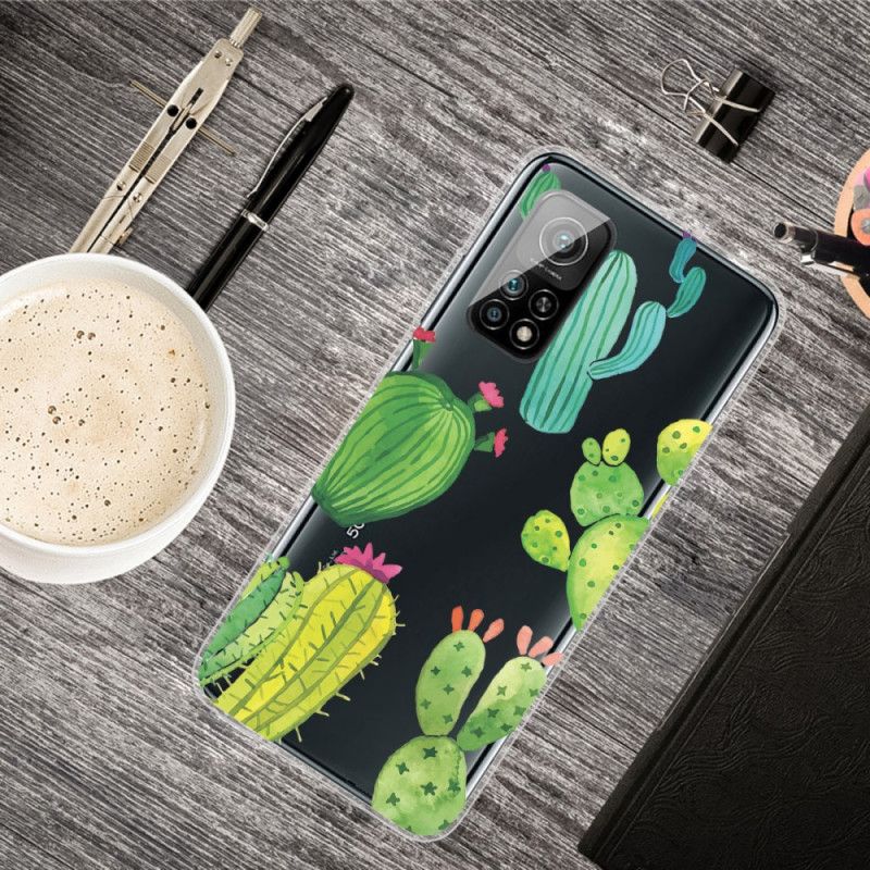 Cover Hoesje Xiaomi Mi 10T / 10T Pro Telefoonhoesje Aquarel Cactus