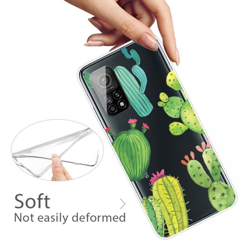Cover Hoesje Xiaomi Mi 10T / 10T Pro Telefoonhoesje Aquarel Cactus