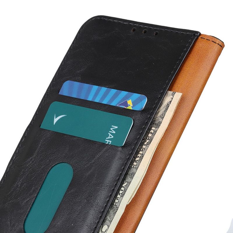 Flip Case Leren Xiaomi Mi 10T / 10T Pro Rood Zwart Khazneh Elegantie Leerstijl