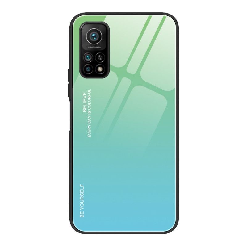 Hoesje Xiaomi Mi 10T / 10T Pro Magenta Rood Wees Jezelf Gehard Glas