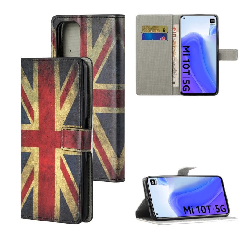 Leren Hoesje voor Xiaomi Mi 10T / 10T Pro Engelse Vlag