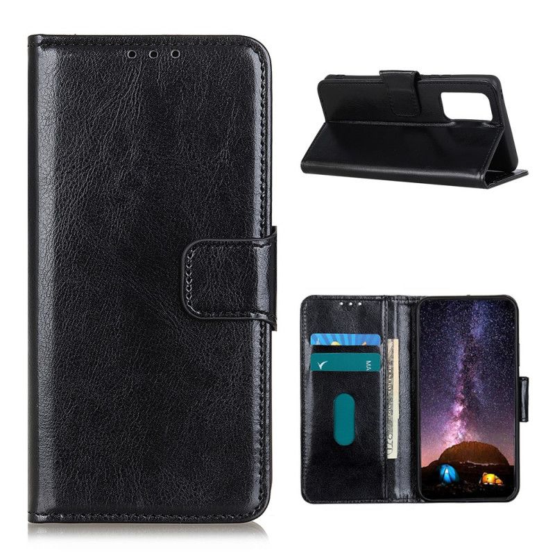 Leren Hoesje voor Xiaomi Mi 10T / 10T Pro Rood Zwart Glanzend Kunstleer