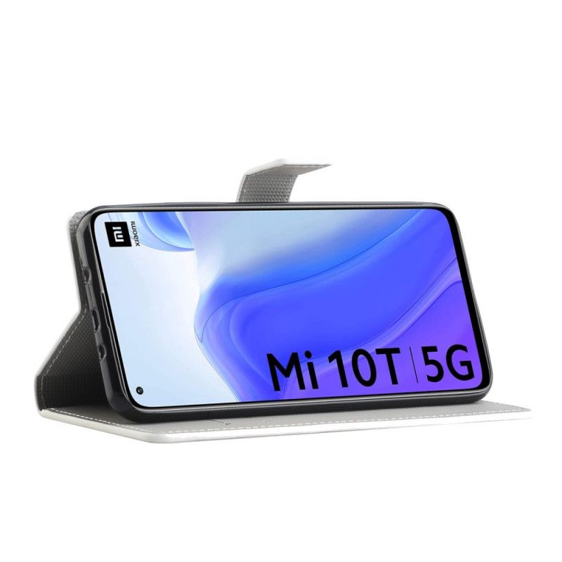 Leren Hoesje Xiaomi Mi 10T / 10T Pro Blauwe Vlinder