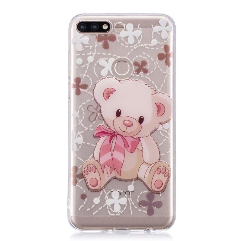 Hoesje voor Huawei Y7 2018 Mooie Teddybeer