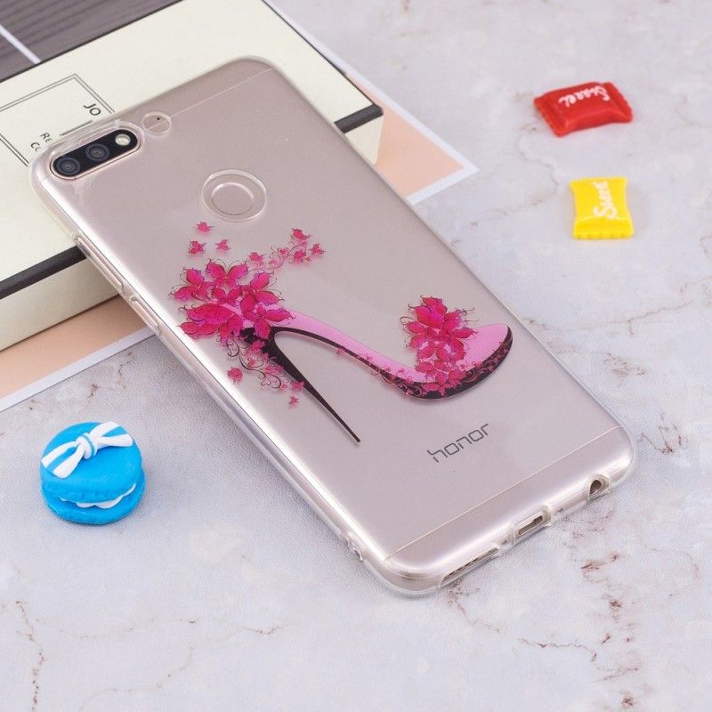 Hoesje voor Huawei Y7 2018 Transparante Solitaire Pompen