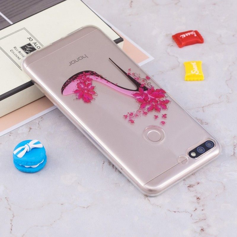 Hoesje voor Huawei Y7 2018 Transparante Solitaire Pompen