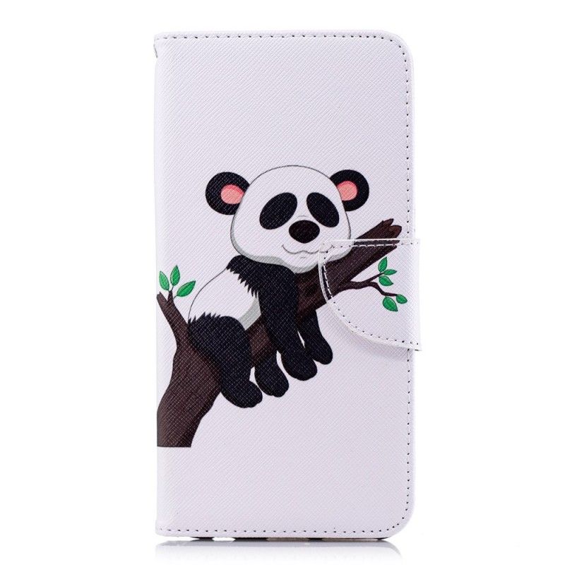 Leren Hoesje Huawei Y7 2018 Luie Panda