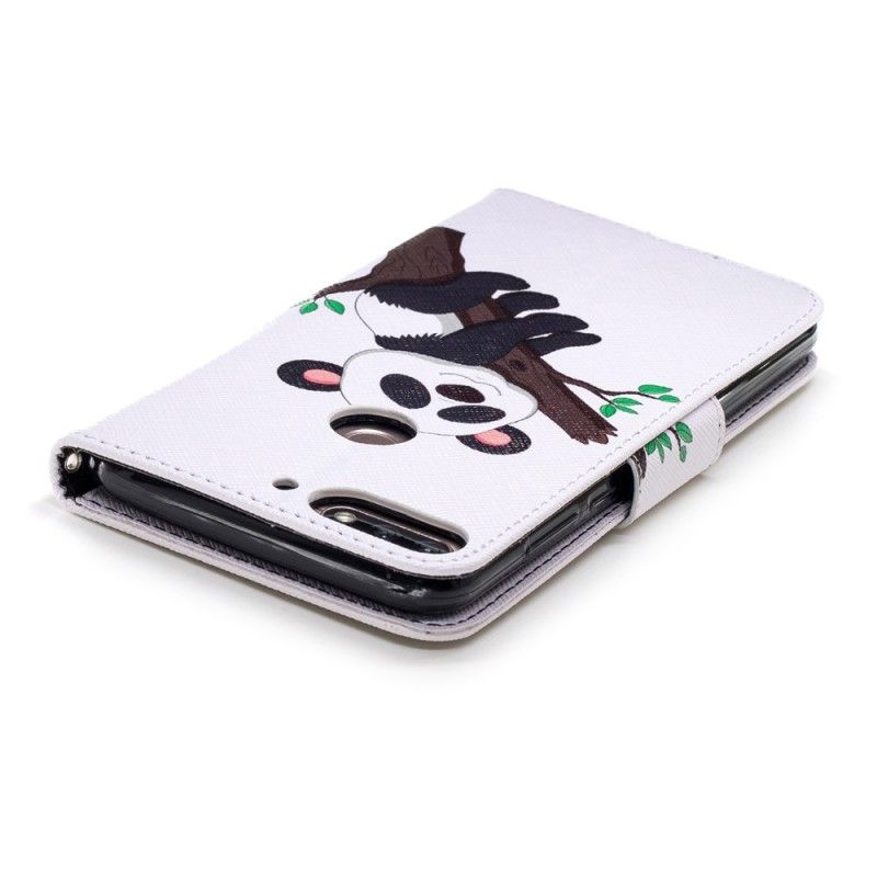 Leren Hoesje Huawei Y7 2018 Luie Panda