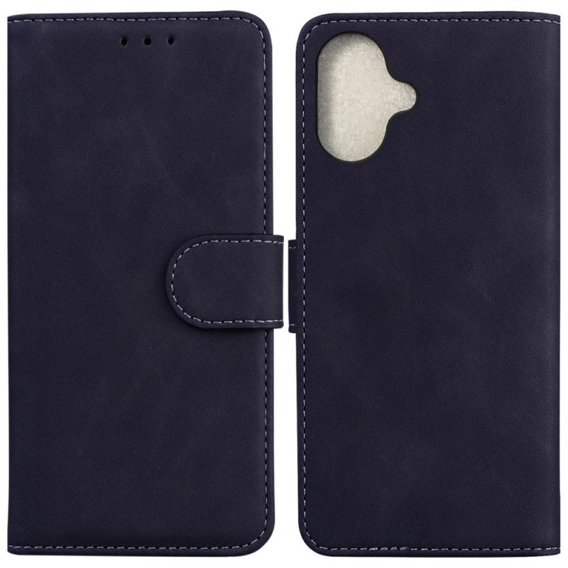 Leren Hoesje iPhone 16 Plus Suède-effect