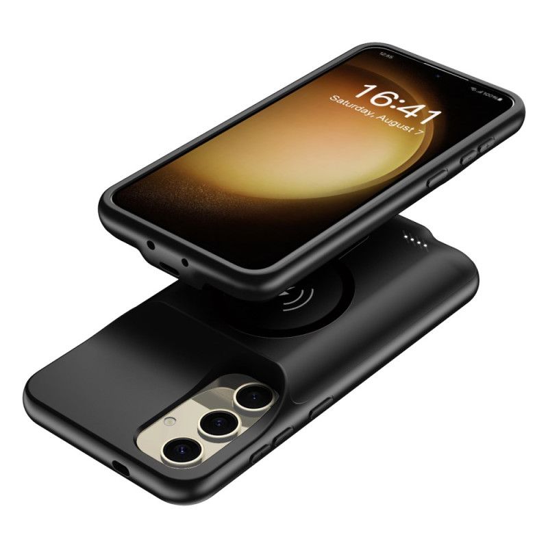 10000mah Batterijhoes Voor Samsung Galaxy S25 Plus Met Externe Oplader En Magnetische Bevestiging