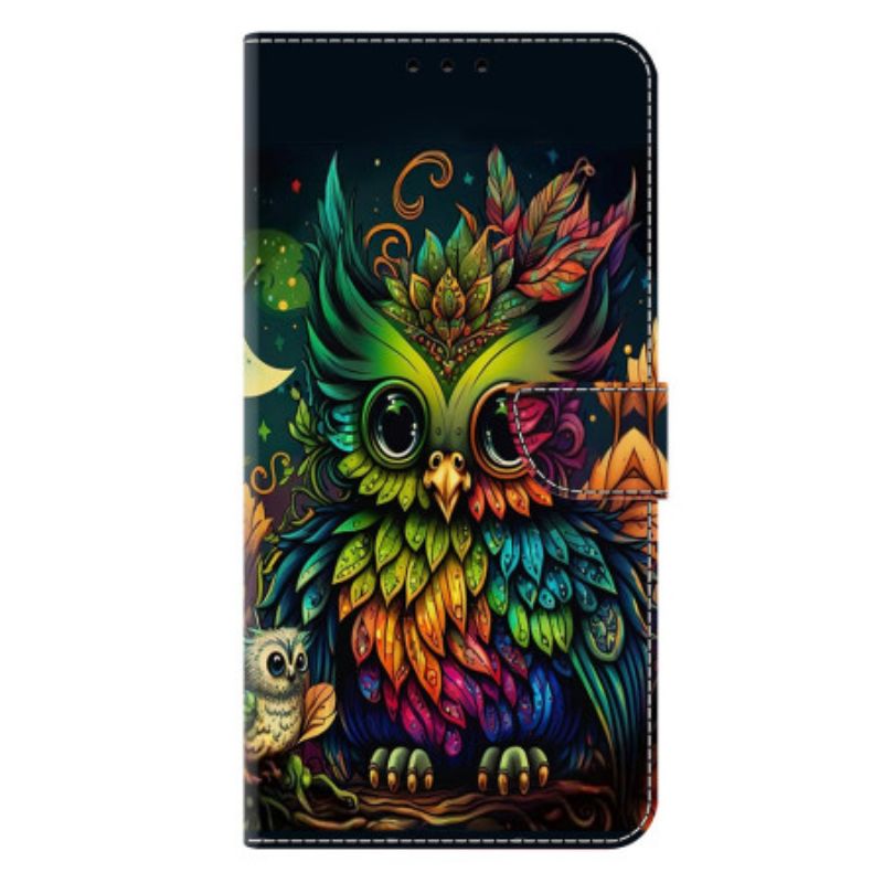 Bescherming Hoesje Samsung Galaxy S25 Plus 5g Kleurrijke Uil