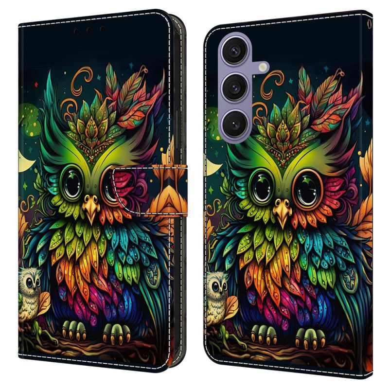 Bescherming Hoesje Samsung Galaxy S25 Plus 5g Kleurrijke Uil
