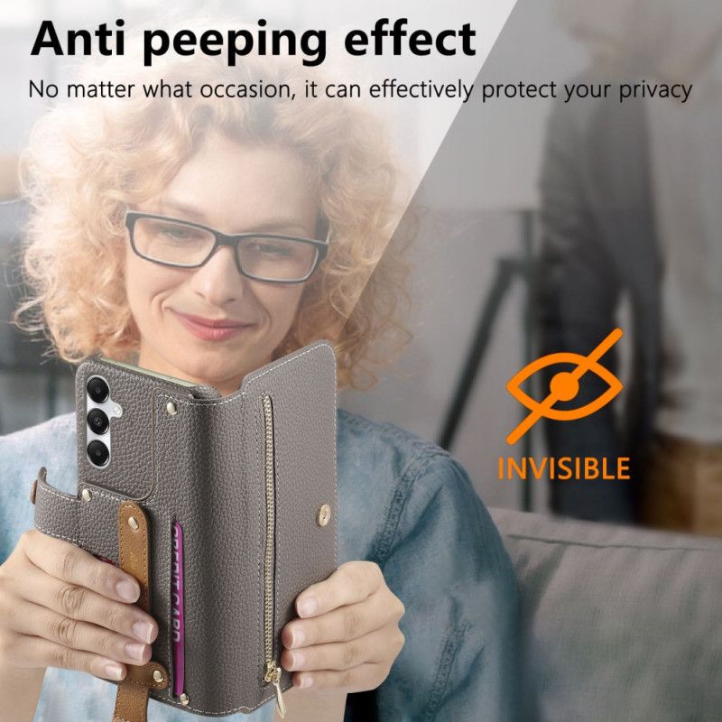 Bescherming Hoesje Samsung Galaxy S25 Plus 5g Portemonnee Met Rits