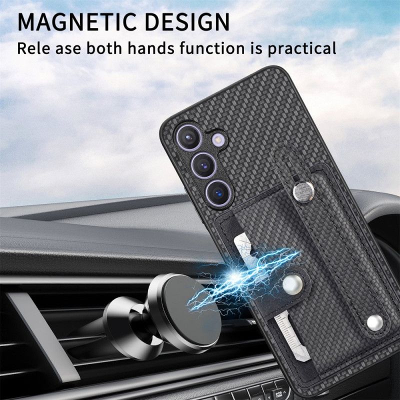 Case Hoesje Samsung Galaxy S25 Plus 5g Telefoonhoesje Bandje En Kaarthouder