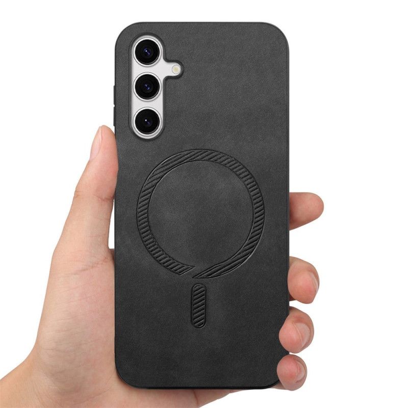 Cover Hoesje Samsung Galaxy S25 Plus 5g Telefoonhoesje Compatibel Met Leereffect Magsafe