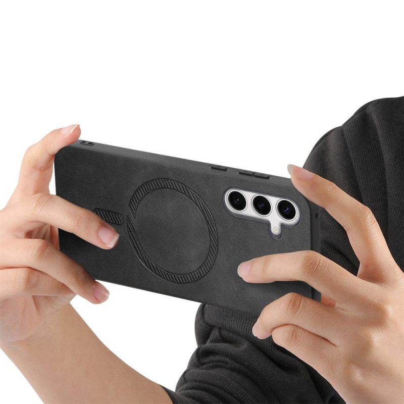 Cover Hoesje Samsung Galaxy S25 Plus 5g Telefoonhoesje Compatibel Met Leereffect Magsafe