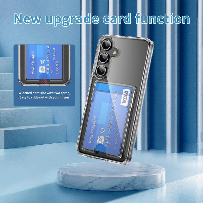 Cover Hoesje Samsung Galaxy S25 Plus 5g Telefoonhoesje Transparante Kaarthouder