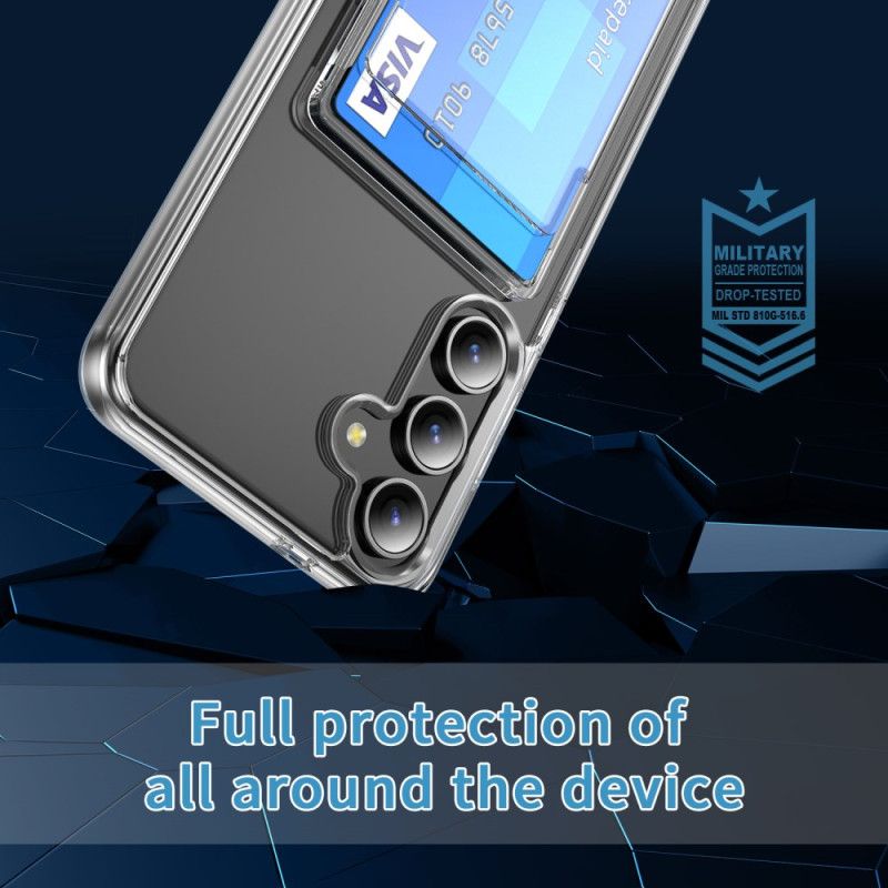 Cover Hoesje Samsung Galaxy S25 Plus 5g Telefoonhoesje Transparante Kaarthouder
