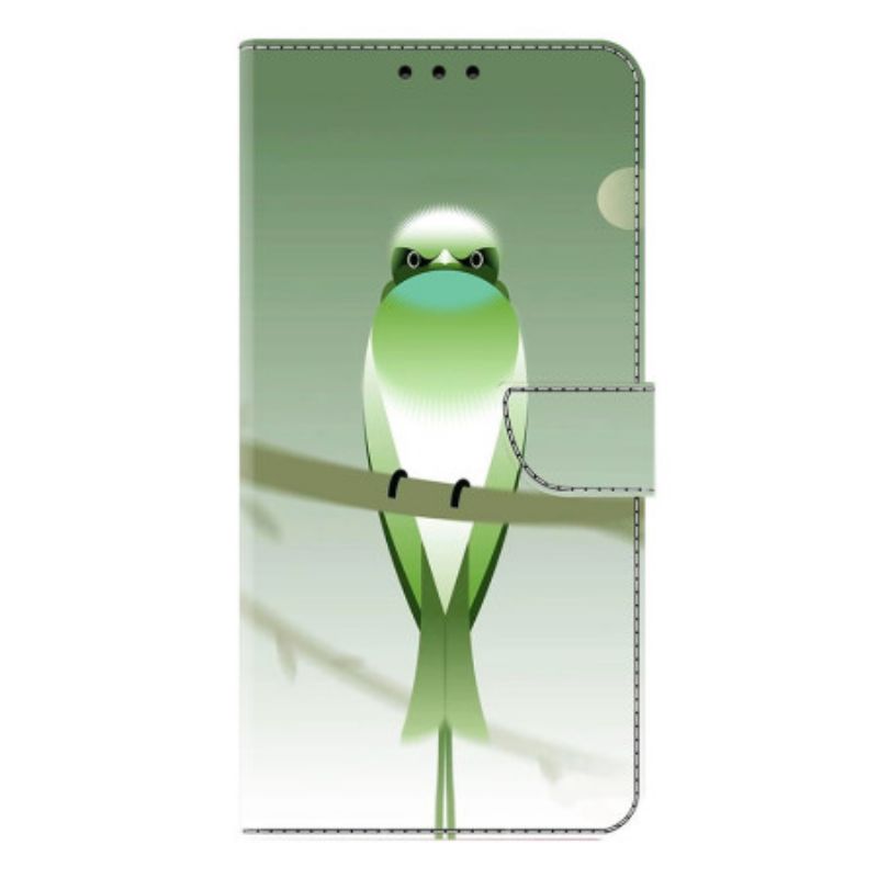 Folio-hoesje Samsung Galaxy S25 Plus 5g Groene Vogel