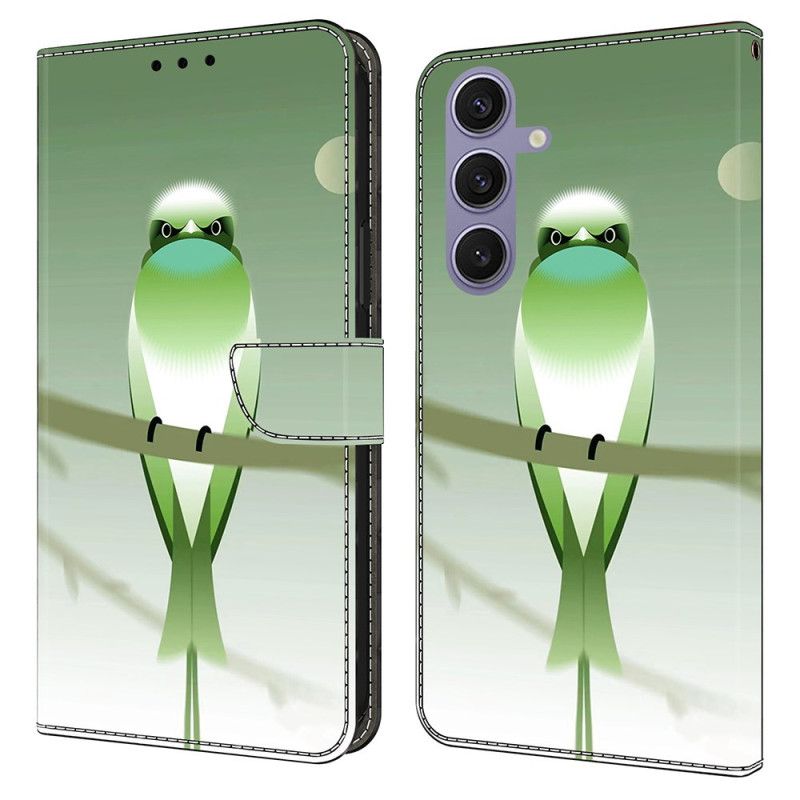Folio-hoesje Samsung Galaxy S25 Plus 5g Groene Vogel