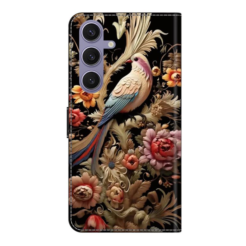 Folio-hoesje Samsung Galaxy S25 Plus 5g Telefoonhoesje Bloemen En Vogels