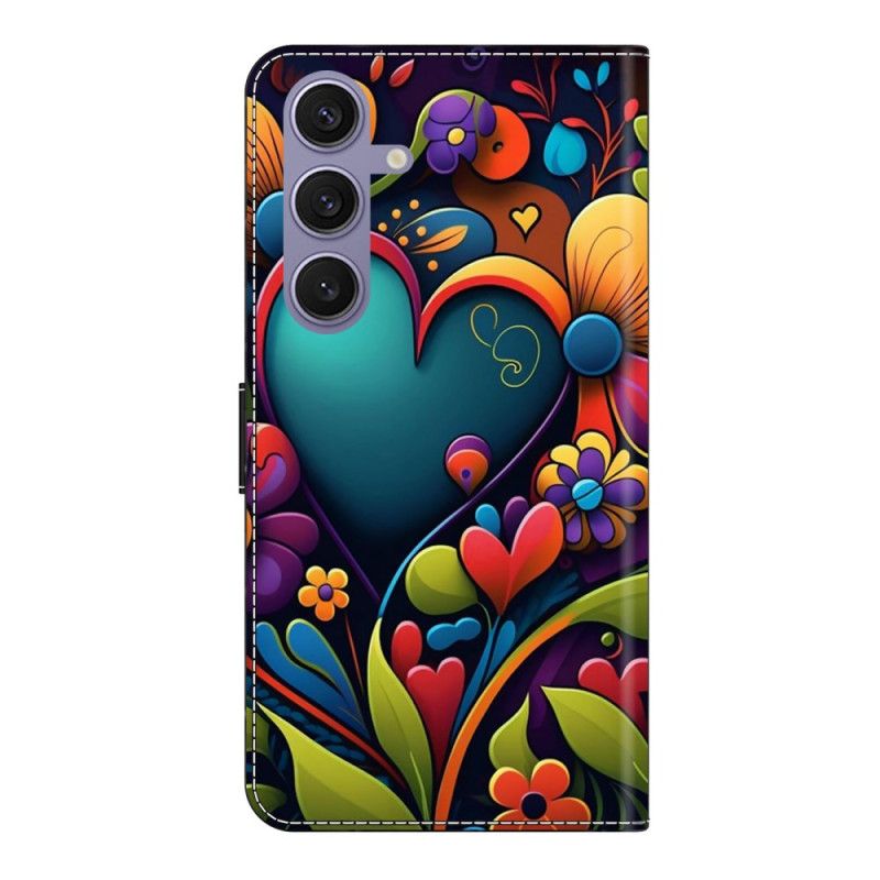 Folio-hoesje Samsung Galaxy S25 Plus 5g Telefoonhoesje Geschilderd Hart