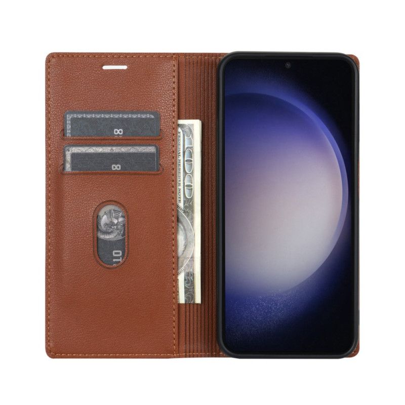 Folio-hoesje Samsung Galaxy S25 Plus 5g Telefoonhoesje Lederlook