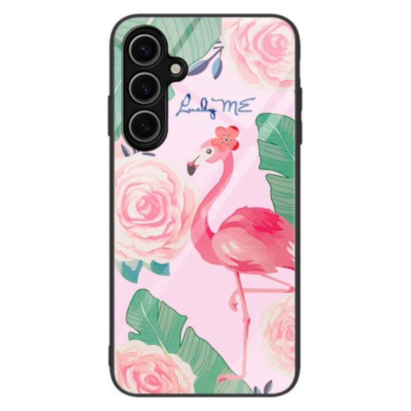 Hoesje Samsung Galaxy S25 Plus 5g Flamingo Van Gehard Glas