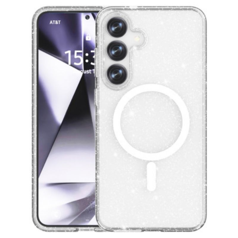Hoesje Samsung Galaxy S25 Plus 5g Magsafe-compatibel Glitterachterkant