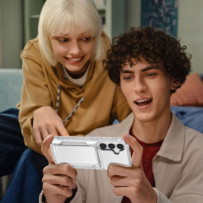 Hoesje Samsung Galaxy S25 Plus 5g Transparante Kaarthouder