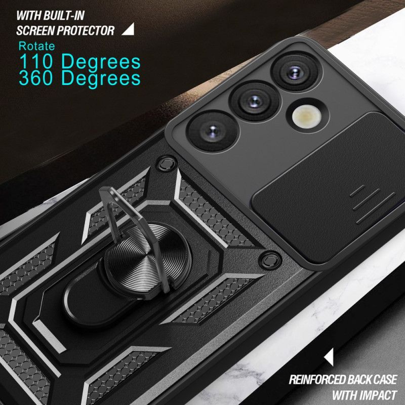 Hoesje Voor Samsung Galaxy S25 Plus 5g Draaibare Houder En Lensbeschermer