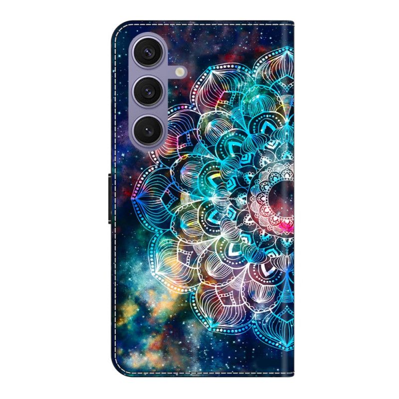 Leren Hoesje Voor Samsung Galaxy S25 Plus 5g Gyroscopisch Patroon