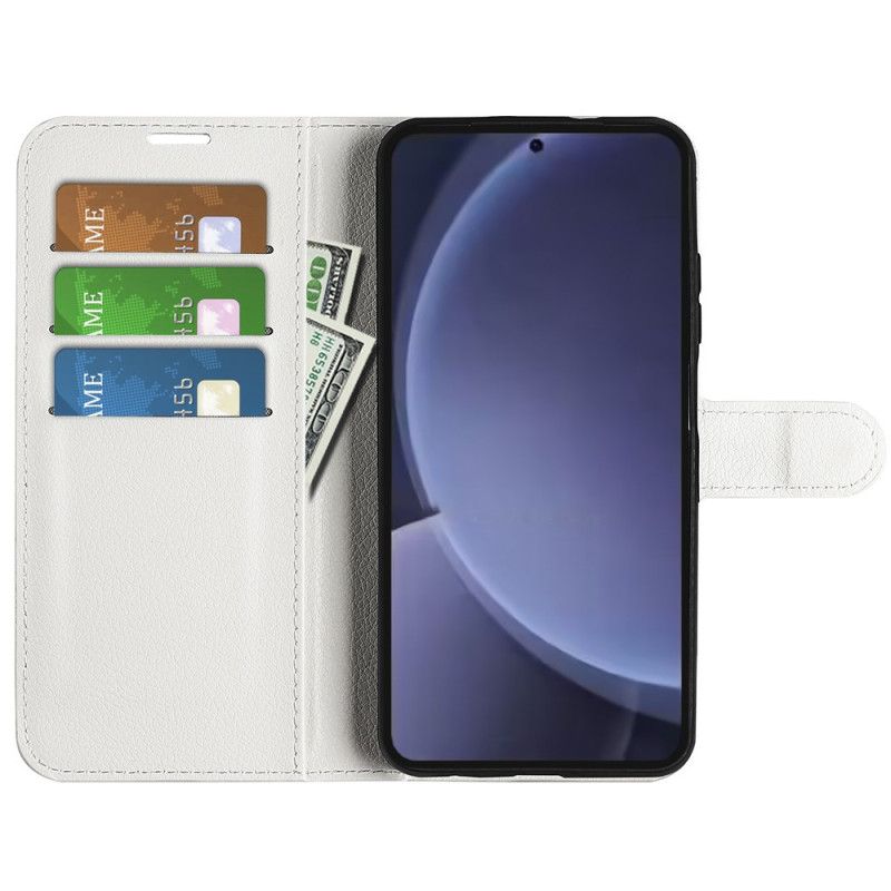 Leren Hoesje Voor Samsung Galaxy S25 Plus 5g Klassiek Lychee Kunstleer