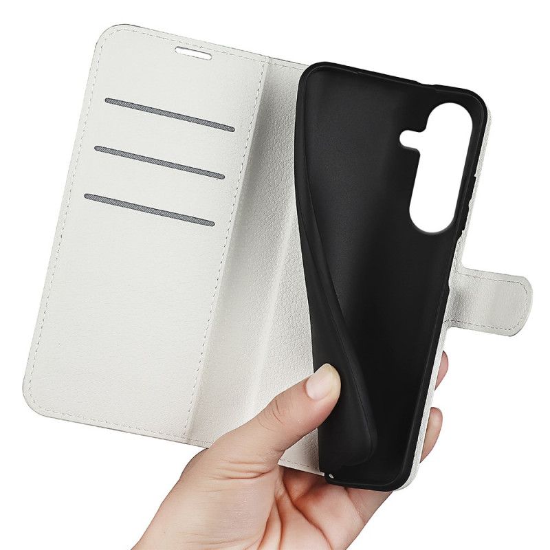 Leren Hoesje Voor Samsung Galaxy S25 Plus 5g Klassiek Lychee Kunstleer