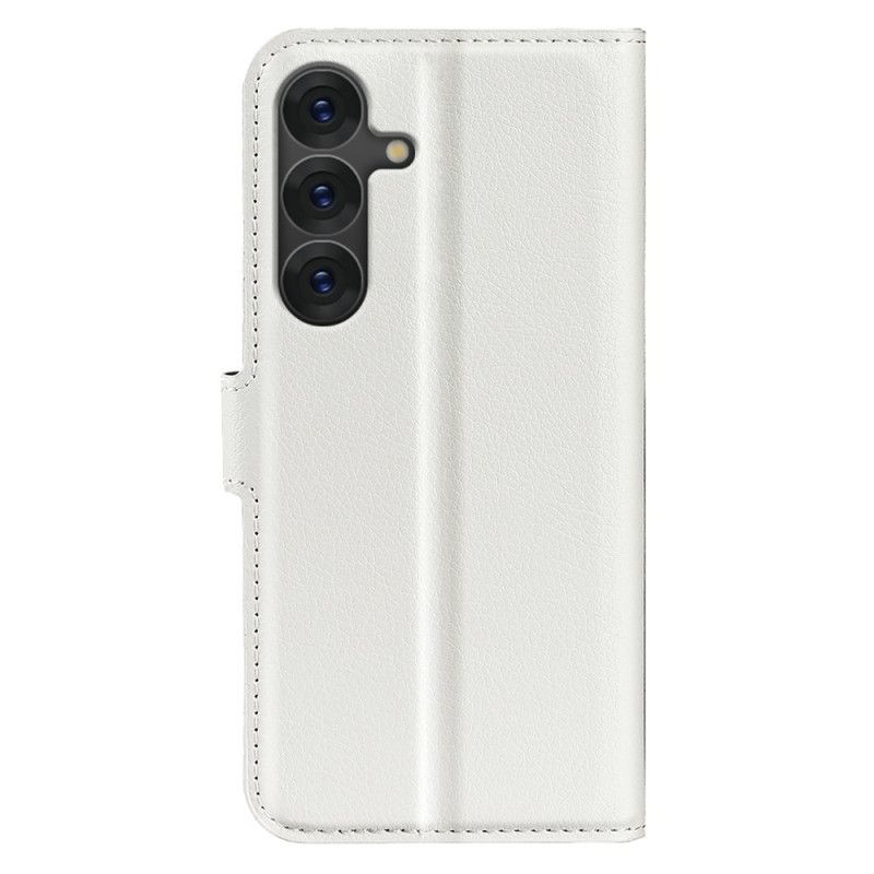 Leren Hoesje Voor Samsung Galaxy S25 Plus 5g Klassiek Lychee Kunstleer