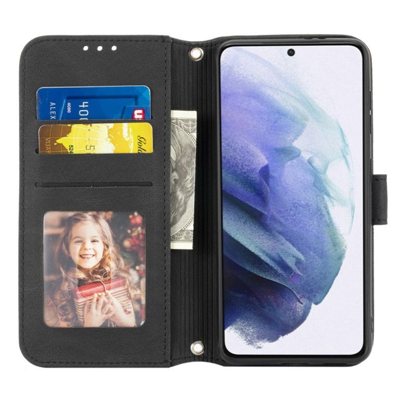 Leren Hoesje Voor Samsung Galaxy S25 Plus 5g Rand En Bandje