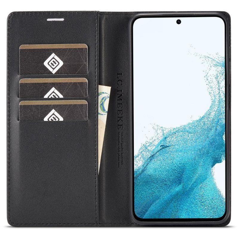 Leren Hoesje Voor Samsung Galaxy S25 Plus 5g Rode Lijn Lc.imeeke