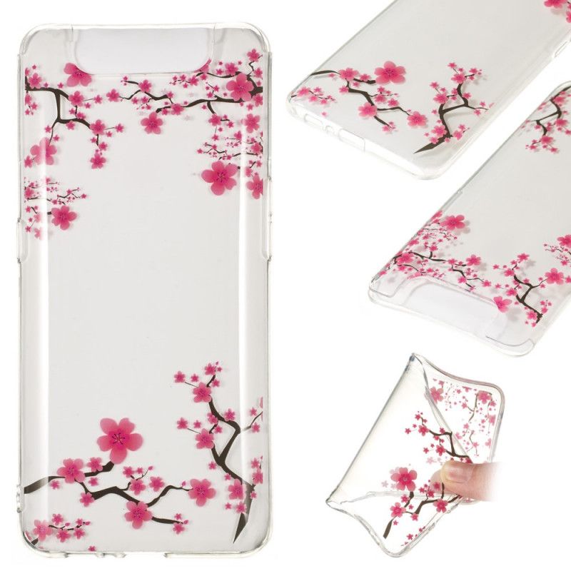 Cover Hoesje Samsung Galaxy A80 / A90 Telefoonhoesje Transparant Bloeiende Boom