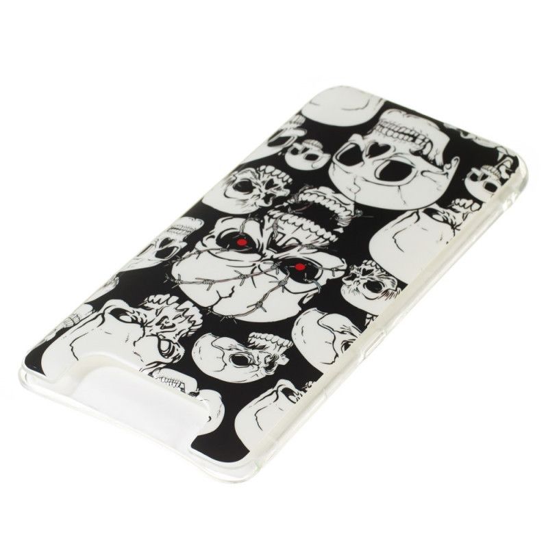 Hoesje Samsung Galaxy A80 / A90 Aandacht Fluorescerende Schedels