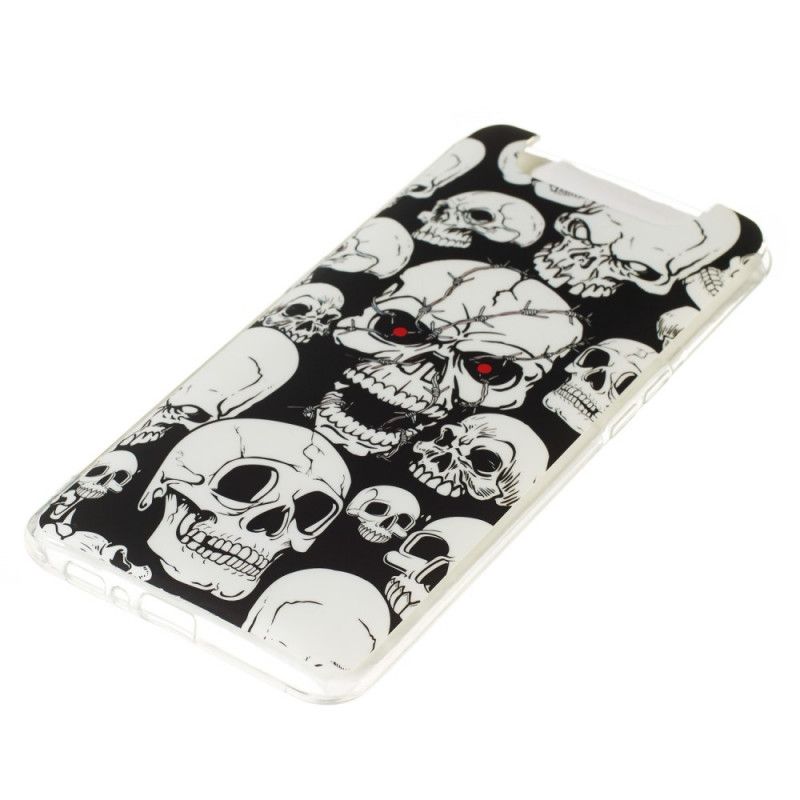 Hoesje Samsung Galaxy A80 / A90 Aandacht Fluorescerende Schedels