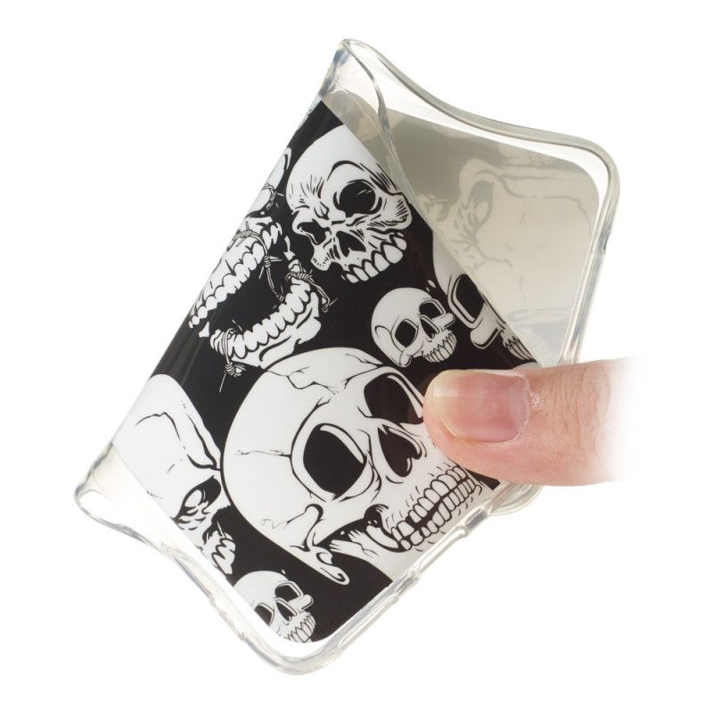 Hoesje Samsung Galaxy A80 / A90 Aandacht Fluorescerende Schedels