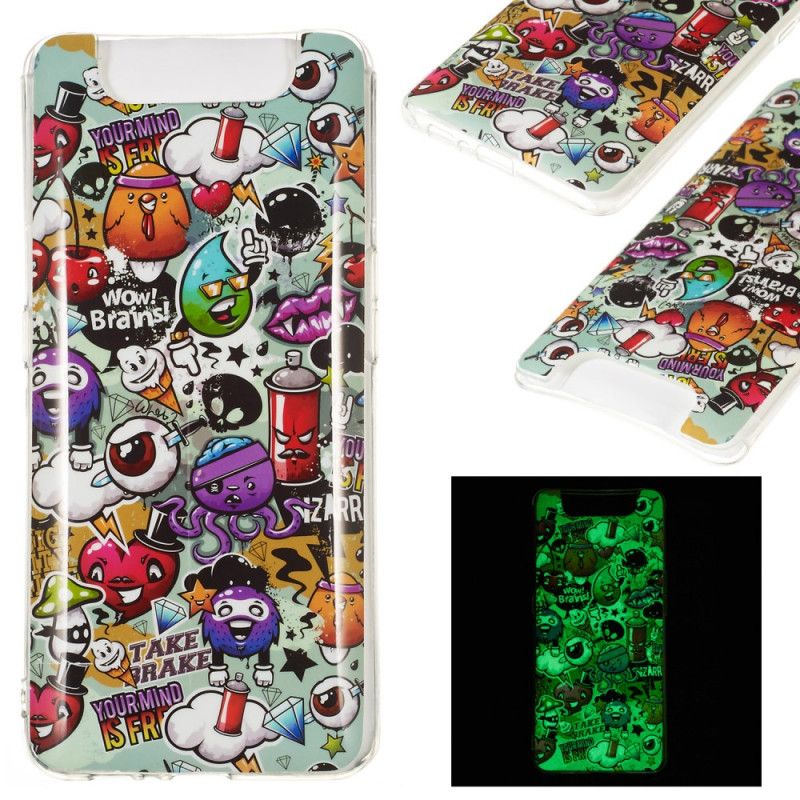 Hoesje voor Samsung Galaxy A80 / A90 Fluorescerende Waanzin