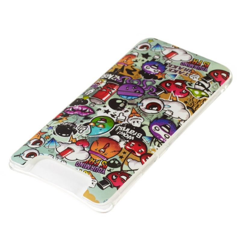 Hoesje voor Samsung Galaxy A80 / A90 Fluorescerende Waanzin