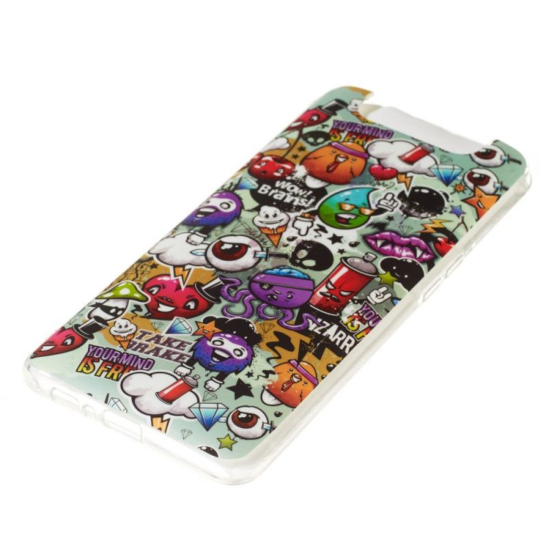 Hoesje voor Samsung Galaxy A80 / A90 Fluorescerende Waanzin