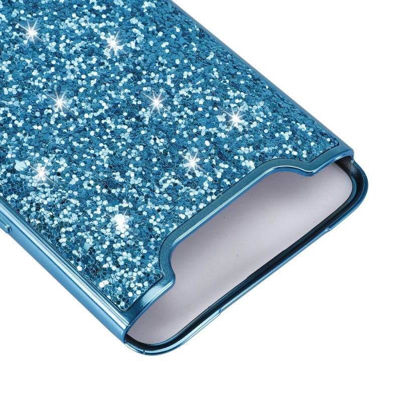 Hoesje voor Samsung Galaxy A80 / A90 Rood Zwart Premium Glitter
