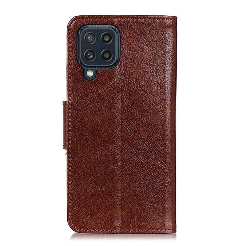 Flip Case Leren Samsung Galaxy M32 Split Nappaleder